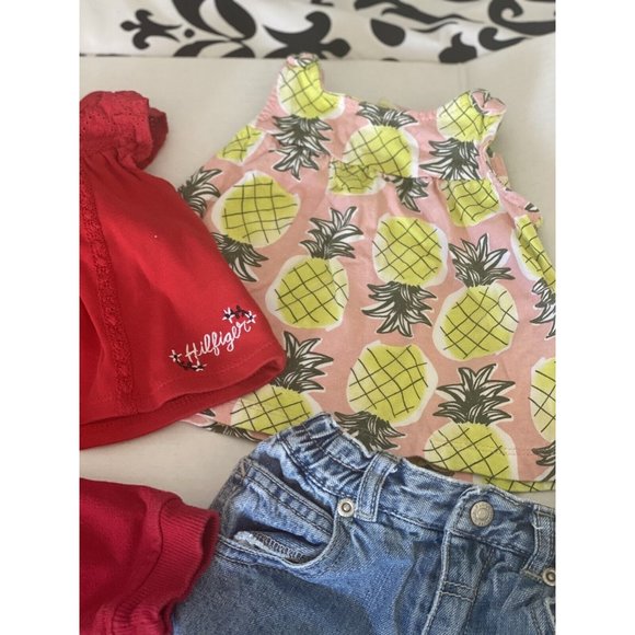 6-9 Month Name Brand Baby Girl Clothes Lot/4 Jeans, 2 Shirts, Jacket - Picture 7 of 12